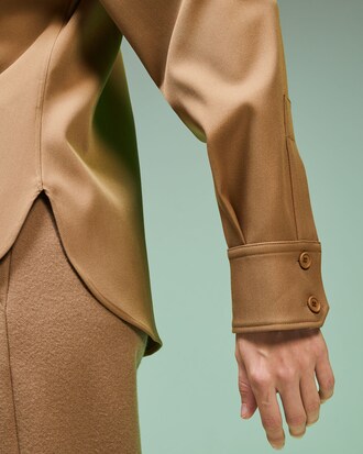 Chemise Édition Défilé en laine premium unie