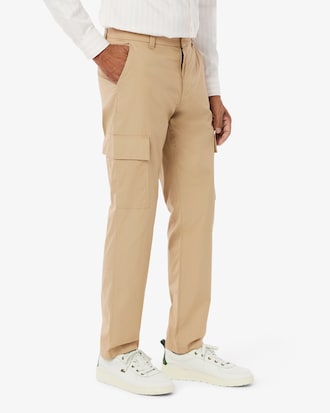 Pantalon cargo en coton léger regular fit