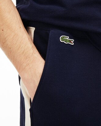 Bas de jogging en molleton piqu&eacute; color-block