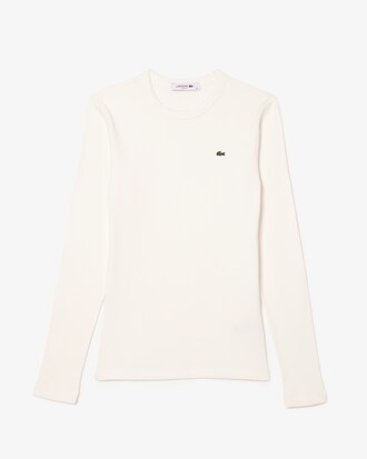 T-shirt slim fit coton côtelé