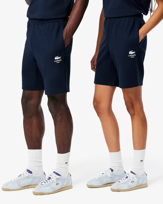 Short molleton de coton imprimé