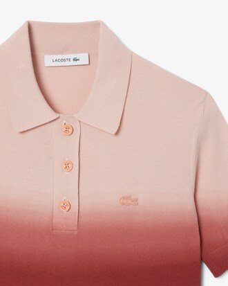Polo classic fit maille effet dégradé