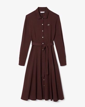 Robe col polo Petit Piqué ceinturée