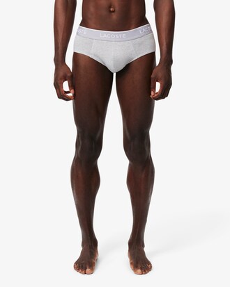 Lot de 3 slips coton uni siglés