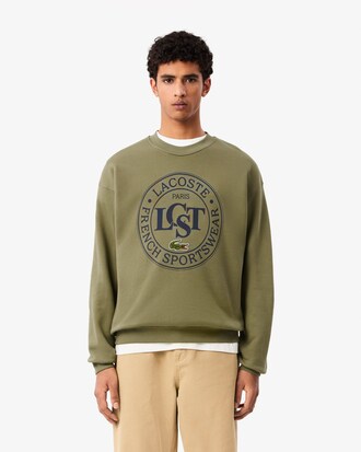 Sweatshirt loose fit molleton imprimé