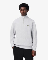 Sweatshirt zipp&eacute; interlock col montant