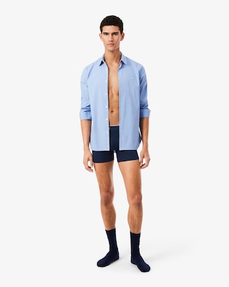 Lot de 3 boxers longs coton stretch