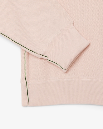 Pull col V point mousse coton