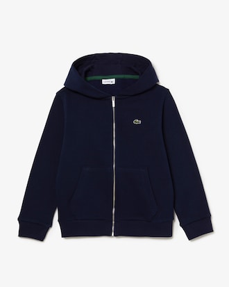Sweatshirt zippé à capuche molleton