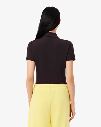 Polo L.12.D slim fit en mini piqu&eacute; stretch