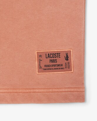 Short molleton de coton effet délavé