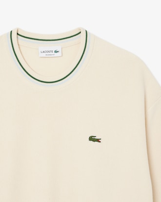 Pull fin en crêpe de coton à rayures