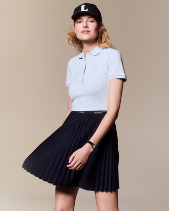 Polo L.12.D slim fit en mini piqu&eacute; stretch