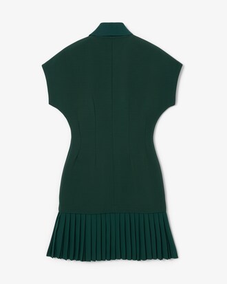 Robe col polo plissée Défilé
