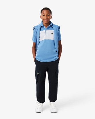 Polo Petit Piqu&eacute; color-block