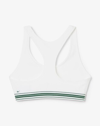 Brassi&egrave;re coton stretch bande contrast&eacute;e