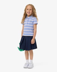 Jupe plissée coton Oxford