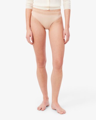 Culotte mesh ceinture sigl&eacute;e