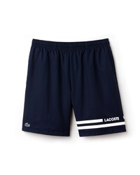 Short Tennis Lacoste SPORT en taffetas avec bandes contrast&eacute;es