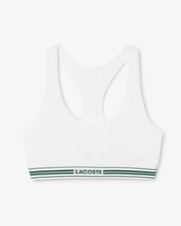 Brassière coton stretch bande contrastée