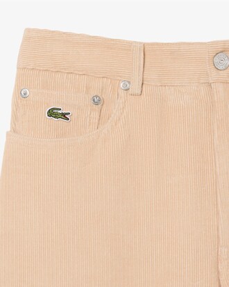 Pantalon wide fit velours c&ocirc;tel&eacute;