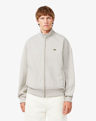 Sweatshirt zipp&eacute; Piqu&eacute; liser&eacute;s