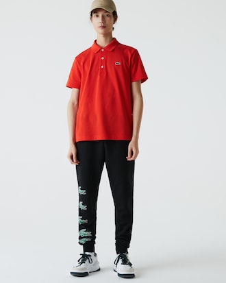 Polo Tennis slim fit en mailles ultra légères de coton