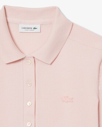 Polo L.12.D slim fit en mini piqu&eacute; stretch