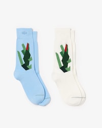 Lot de 2 paires de chaussettes crocodile