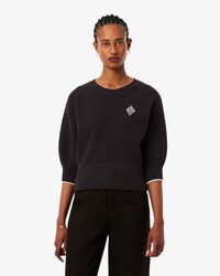 Pull col rond coton