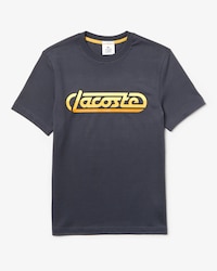 T-shirt unisexe Lacoste LIVE en coton avec signature racing