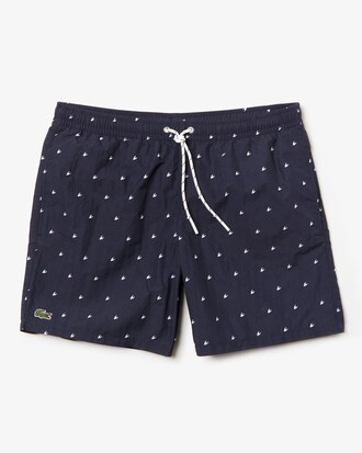 Short de bain imprim&eacute; &agrave; micro motifs et poches