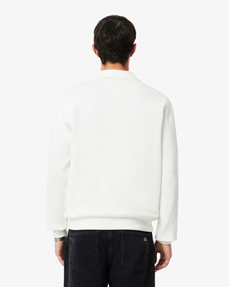 Sweatshirt zipp&eacute; interlock col montant