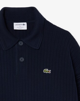 Pull col polo coton fabriqu&eacute; en France
