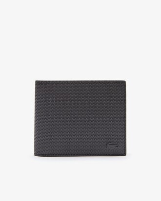 Portefeuille zippé Chantaco en cuir piqué