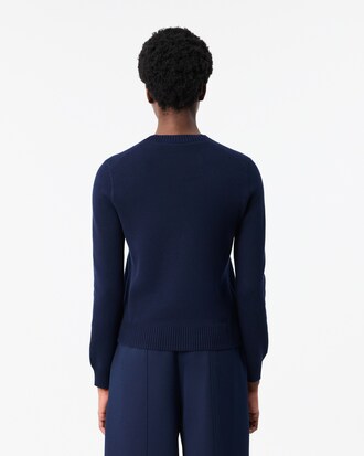 Pull col rond coton