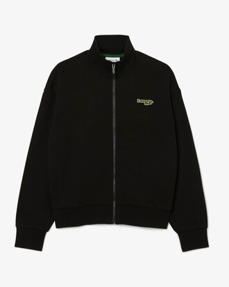 Sweatshirt zipp&eacute; relaxed fit badge