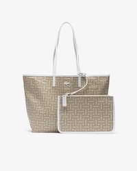 Sac cabas Monogramme en toile de coton enduite