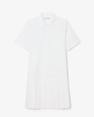 Robe polo manches courtes popeline