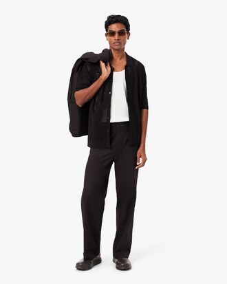 Chemise maille ajour&eacute;e crocodile