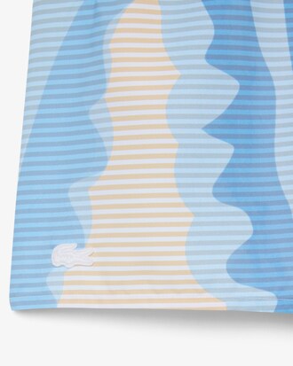 Short de bain mi-long ray&eacute;