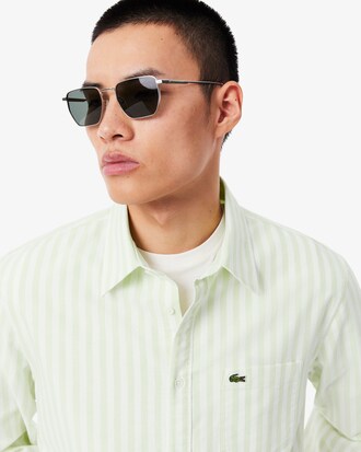 Chemise regular fit Oxford ray&eacute;e