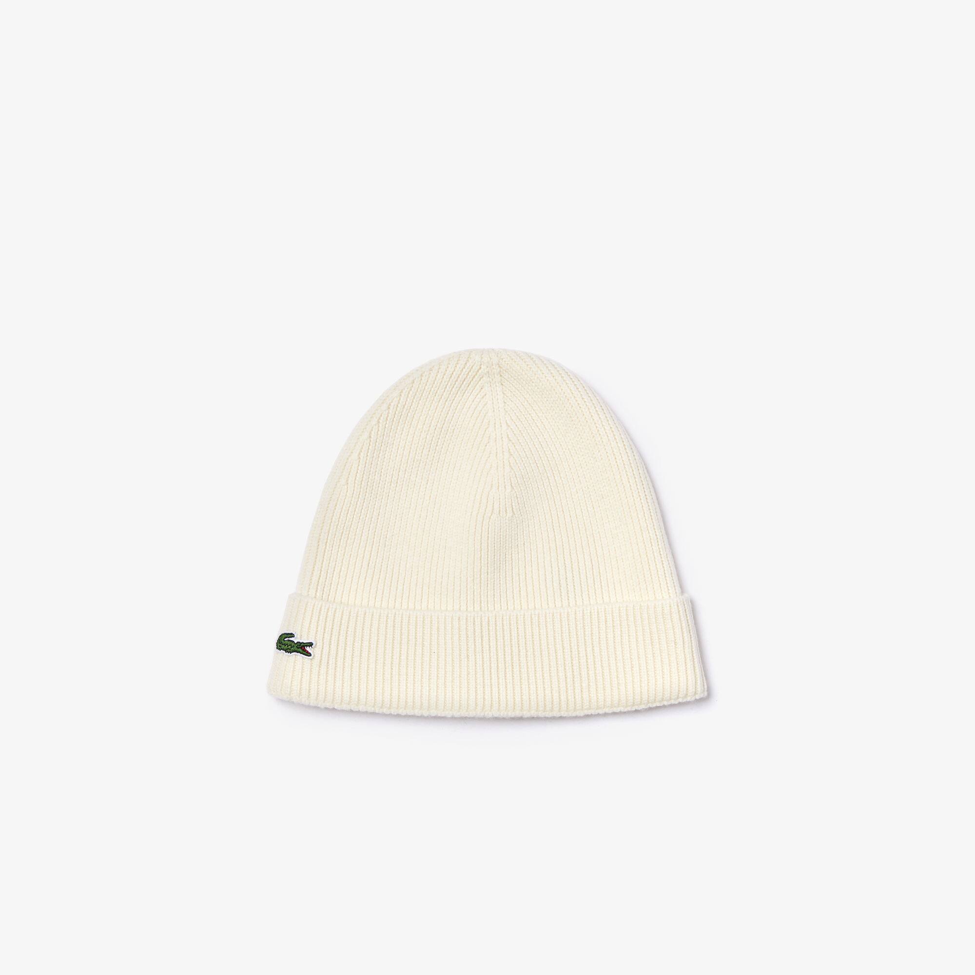 bonnet femme lacoste blanc