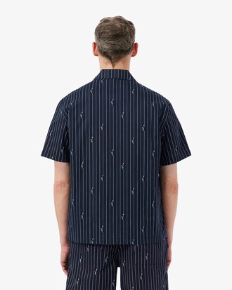 Chemise relaxed fit twill imprim&eacute;