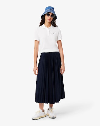 Jupe longue pliss&eacute;e taille &eacute;lastiqu&eacute;e