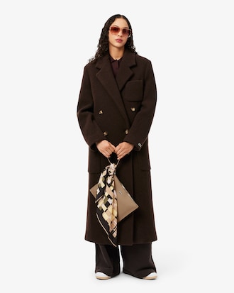 Pochette Anna en toile enduite piqu&eacute;e