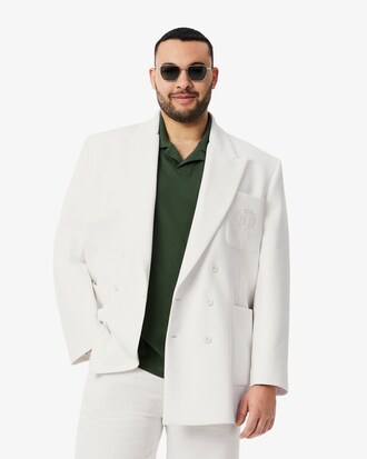 Blazer croisé blason héritage brodé