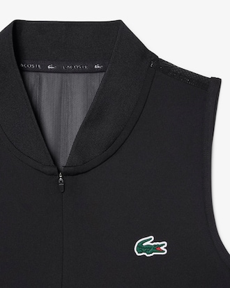 Polo Tennis sans manches stretch bi-mati&egrave;re