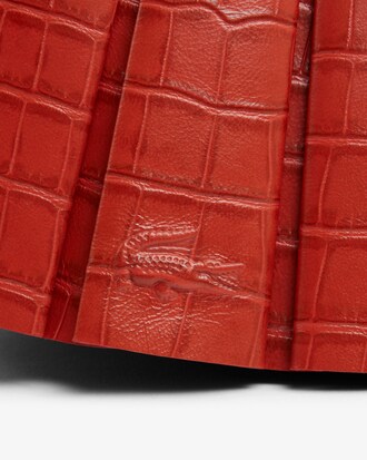 Petit sac Lenglen D&eacute;fil&eacute; en cuir effet crocodile