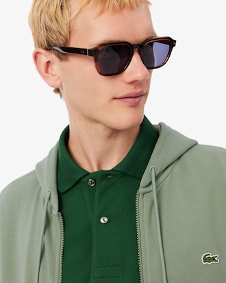 Sweatshirt zipp&eacute; classic fit molleton